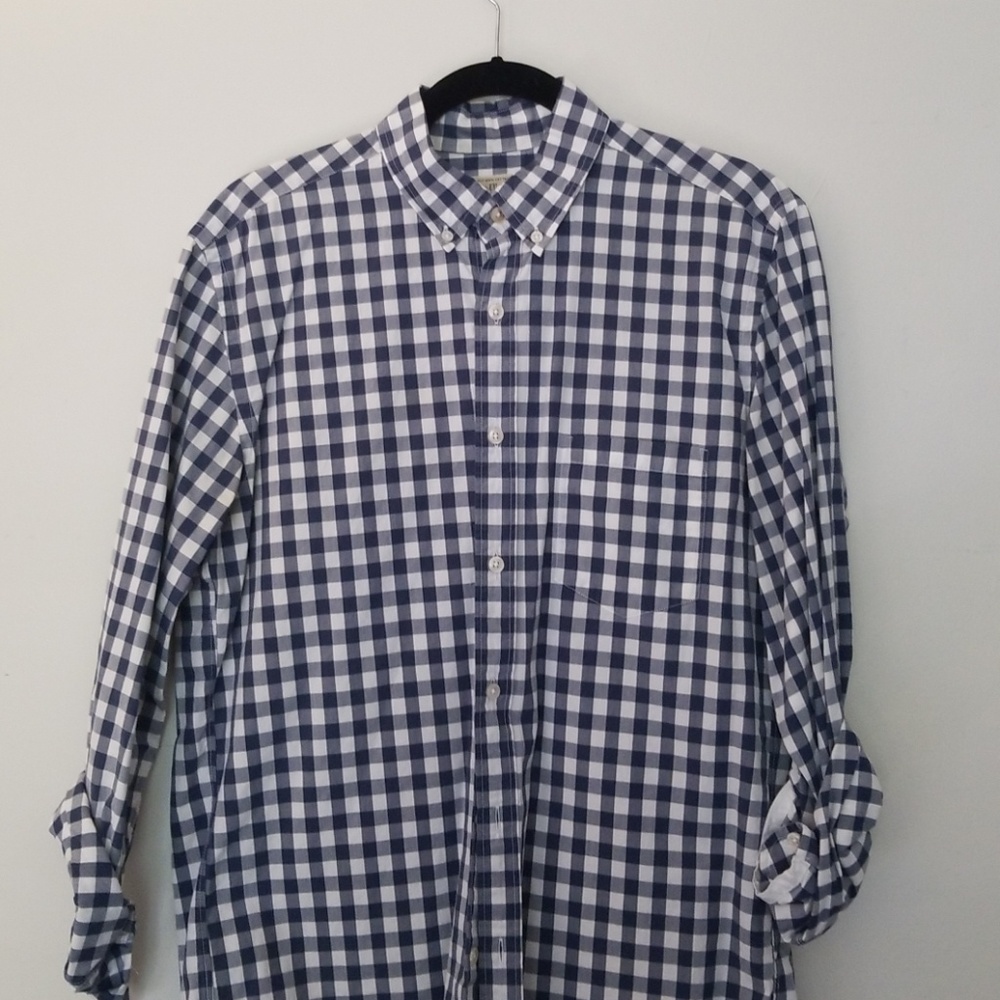 J Crew Checkered Button-down